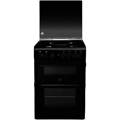 Indesit ID60G2K Freestanding Gas Cooker, Black Indesit ID60G2K Freestanding Gas Cooker, Black